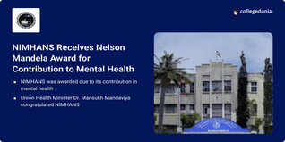 NIMHANS Receives Nelson Mandela Award for Contribution to Mental Health; Check Details